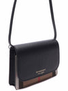 Hampshire House Check Crossbody Bag Black - BURBERRY - BALAAN 4