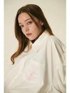 24 Veronica Women’s Loose Shirt_ Ivory - VIBEREEN - BALAAN 3