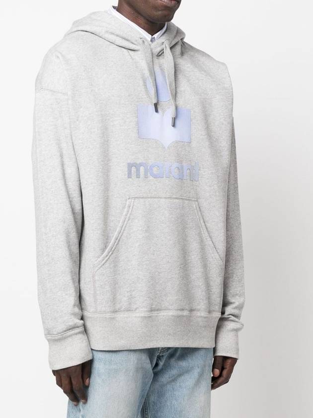 Miley Logo Print Hoodie Grey - ISABEL MARANT - BALAAN 3