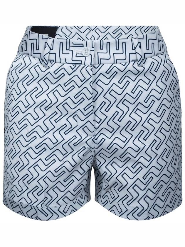 Women's Gwen Print Golf Shorts White - J.LINDEBERG - BALAAN 2