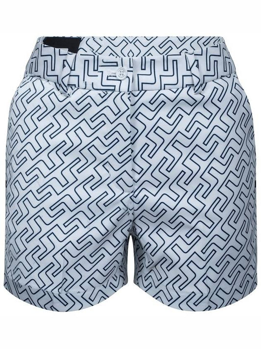 Golf Women's Gwen Print Shorts White - J.LINDEBERG - BALAAN 2