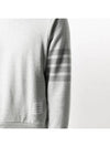 Classic Loopback Terry Tonal 4-Bar Relaxed Fit Crewneck Sweatshirt Pale Grey - THOM BROWNE - BALAAN 7