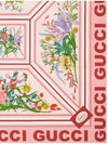 Women's Floral Print Silk Scarf Pink - GUCCI - BALAAN.