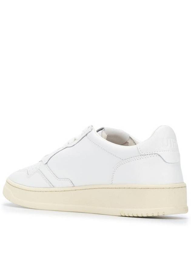 Medalist Leather Low Top Sneakers White - AUTRY - BALAAN 4