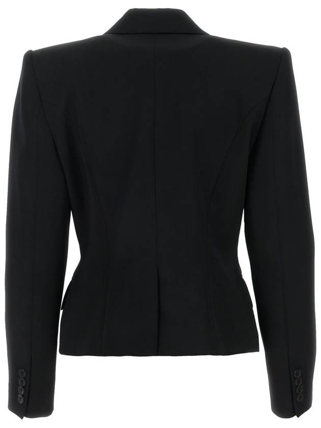 Wool Blazer Jacket Black - ALEXANDER MCQUEEN - BALAAN 3