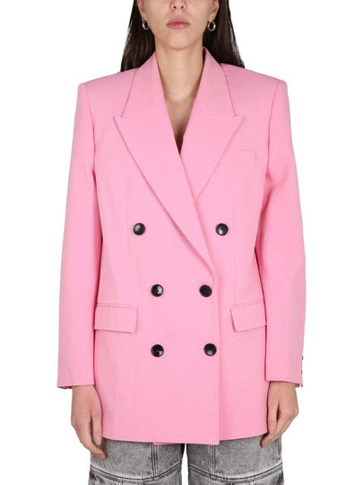 Nevim Double Breasted Blazer Jacket Pink - ISABEL MARANT - BALAAN 2