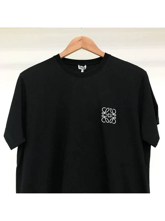 Anagram Cotton Short Sleeve T-Shirt Black - LOEWE - BALAAN 2