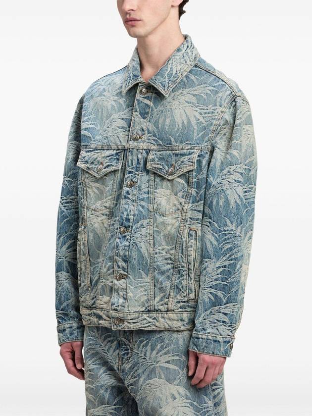 PALM ANGELS PALMS WASH DENIM JACKET - PALM ANGELS - BALAAN 4