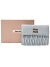 Matelasse Logo Half Wallet 5ML002 F0591 - MIU MIU - BALAAN 1