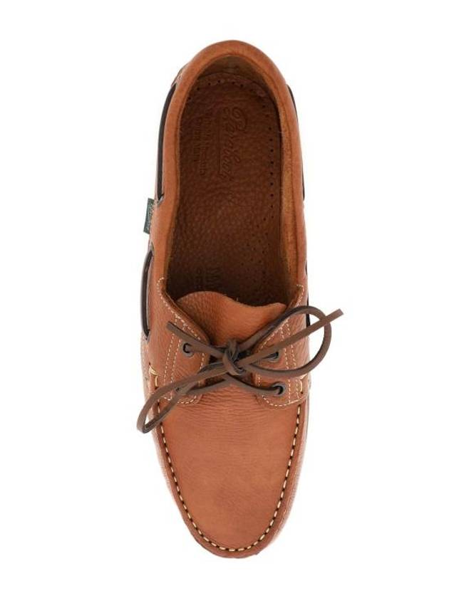 Barth Leather Boat Loafers Brown - PARABOOT - BALAAN 3