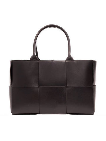 Arco Intrecciato Small Tote Bag Fondente - BOTTEGA VENETA - BALAAN 1