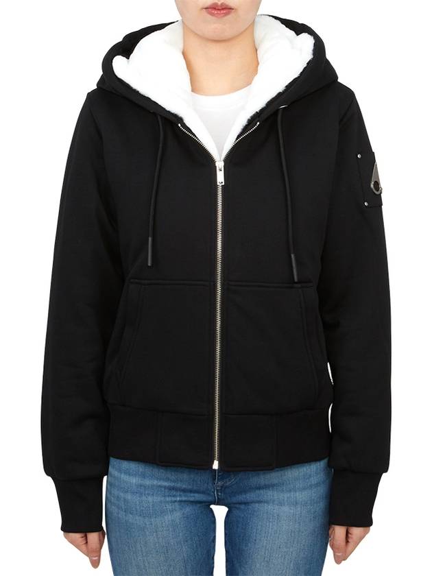 Classic Bunny Zip Up Hoodie White Black - MOOSE KNUCKLES - BALAAN 3