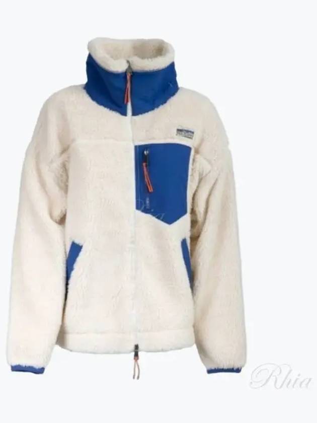 Faux Shearling Jacket Blue Ivory - POLO RALPH LAUREN - BALAAN 2