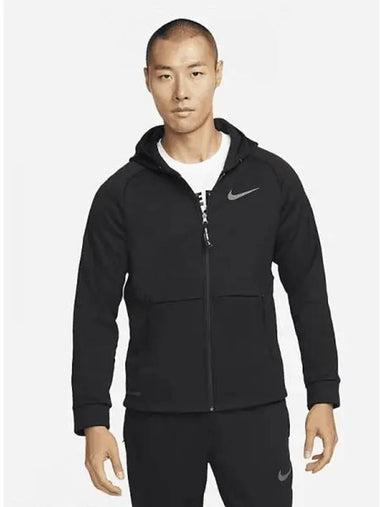 Pro Therma Fit Men s Full Zip Hooded Jacket Black Iron Gray DD2125 010 727060 - NIKE - BALAAN 1