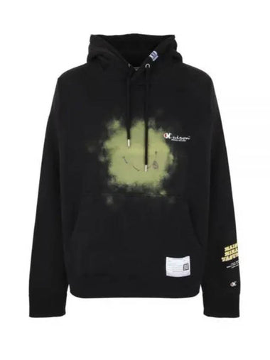 A10HD721 BLACK graphic print hoodie - MIHARA YASUHIRO - BALAAN 1