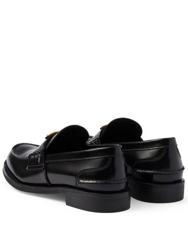 Brushed leather loafers black 1D813N 055 F0002 - PRADA - BALAAN 4