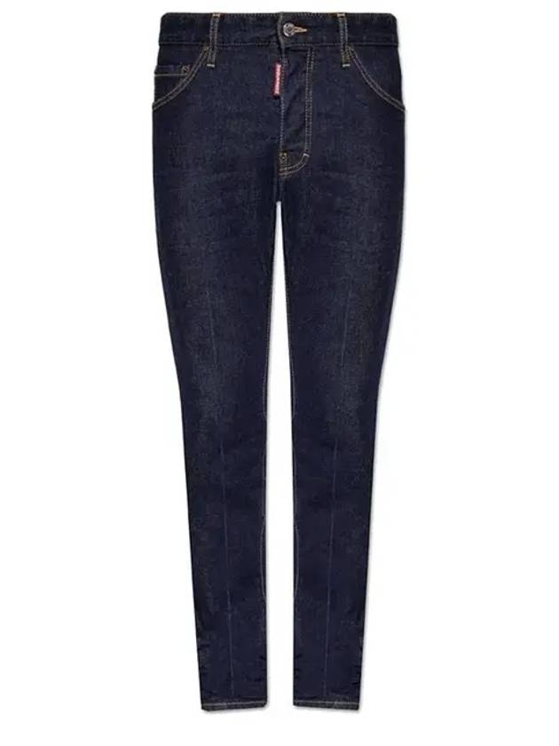 Icon Logo Cool Guy Skinny Jeans Navy Blue - DSQUARED2 - BALAAN 2