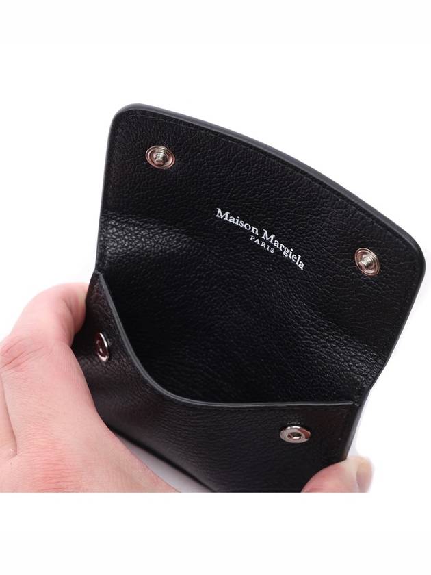 Stitch Flap Card Wallet Black - MAISON MARGIELA - BALAAN 7