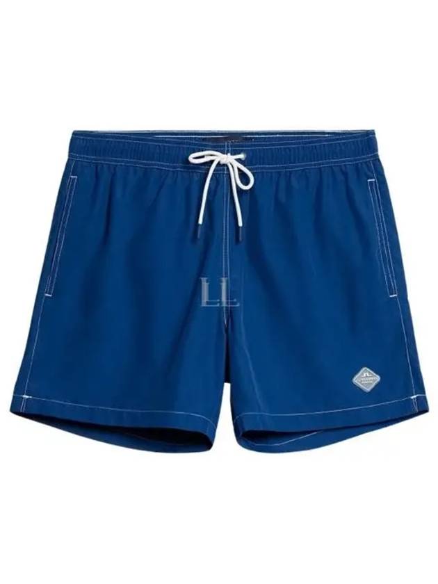 Banks Solid Swim Trunk Shorts Estate Blue - J.LINDEBERG - BALAAN 2