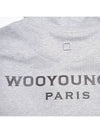 Back Logo  Zip-Up Hoodie Grey - WOOYOUNGMI - BALAAN 7