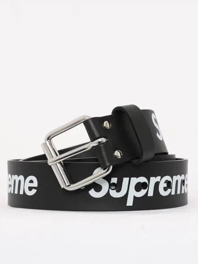 Strap logo ribbit leather men s belt SS23A106 BLACK 270199 1039525 - SUPREME - BALAAN 1