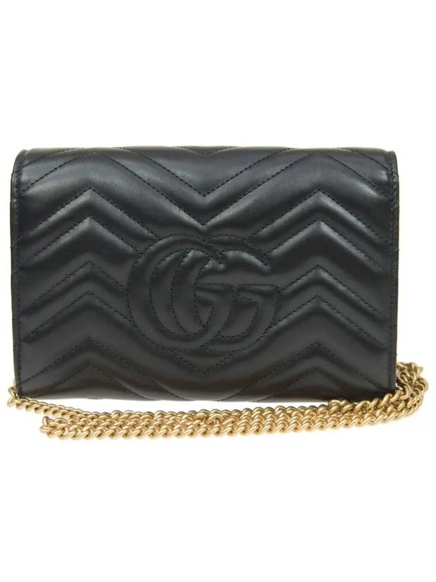 GG Marmont Matelasse Mini Crossbody Bag Black - GUCCI - BALAAN 3