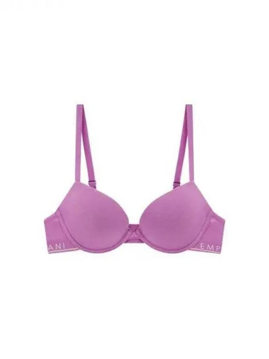 UNDERWEAR Women's Logo Band Stretch Cotton PushUp Bra Royal Purple 271568 - EMPORIO ARMANI - BALAAN 1