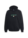 Haute Couture Embroidered Logo Hoodie Black - VETEMENTS - BALAAN 1