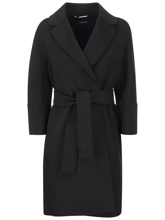 Arona Virgin Wool Coat Black 29016111600 013 - MAX MARA - BALAAN 4