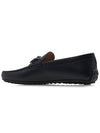 Men's City Gomino Leather Driving Shoes Black - TOD'S - BALAAN 4