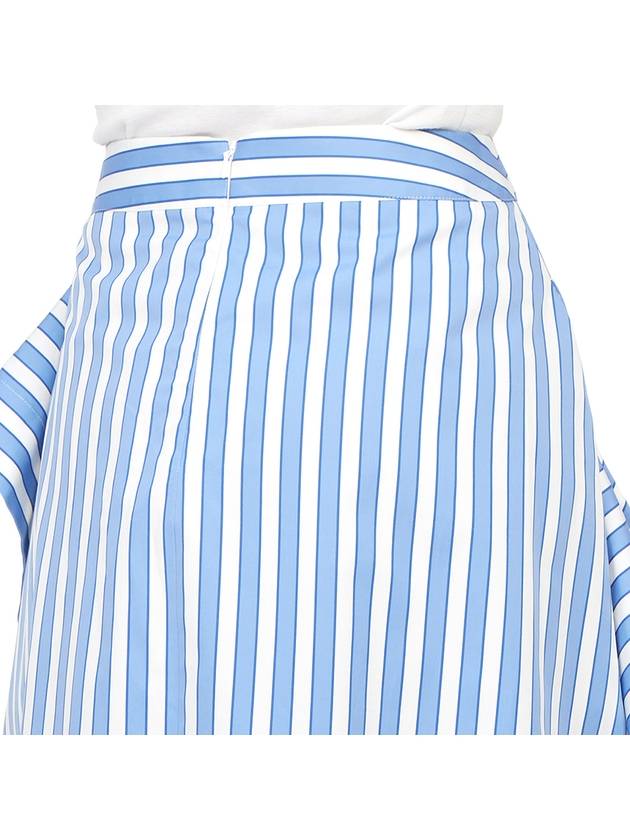 Striped Unbalanced Skirt White Blue - JW ANDERSON - BALAAN 11