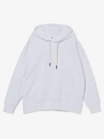 Men's Paris Logo Print Hoodie White - AMI - BALAAN 2