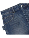 Women's Medium Washed Denim Shorts Mid Blue - BOTTEGA VENETA - BALAAN.