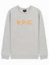 Men's VPC Color Logo Crew Neck Sweatshirt Grey - A.P.C. - BALAAN 2