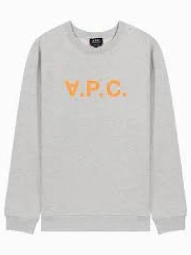 Men's VPC Color Logo Crew Neck Sweatshirt Grey - A.P.C. - BALAAN 2