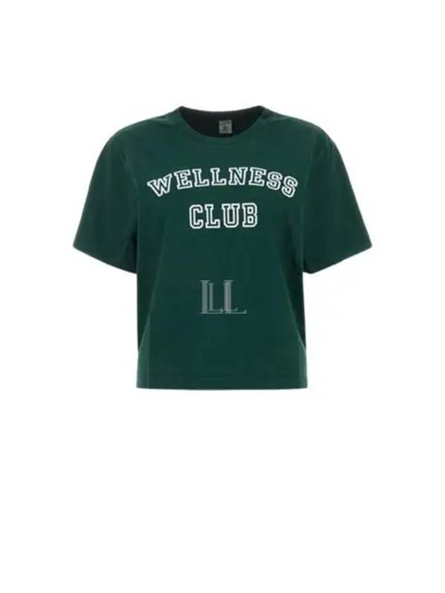 Wellness Club Crop Short Sleeve T-Shirt Forest White - SPORTY & RICH - BALAAN 2