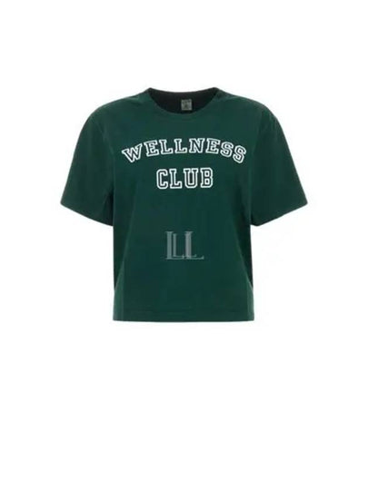 Wellness Club Crop Short Sleeve T-Shirt Forest White - SPORTY & RICH - BALAAN 2