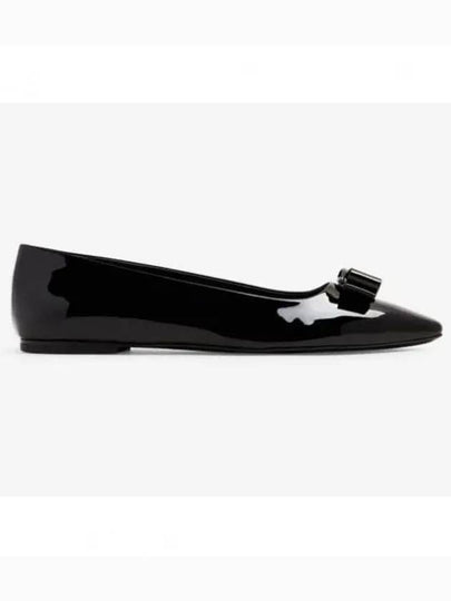 Vara Bow Ballet Flat Black - SALVATORE FERRAGAMO - BALAAN 2