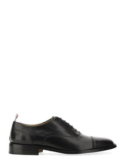 Vitello Caprether Cap Toe Oxford Black - THOM BROWNE - BALAAN 2