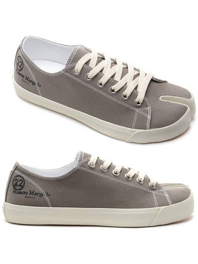 Tabi Canvas Low Top Sneakers Dust Grey - MAISON MARGIELA - BALAAN 2