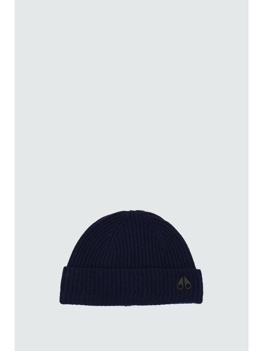 Wool Beanie Navy - MOOSE KNUCKLES - BALAAN 1