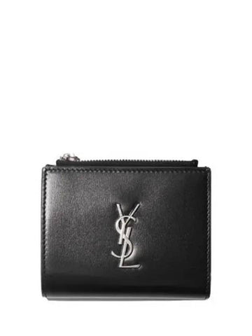 Monogram Zipper Half Wallet Women - SAINT LAURENT - BALAAN 1