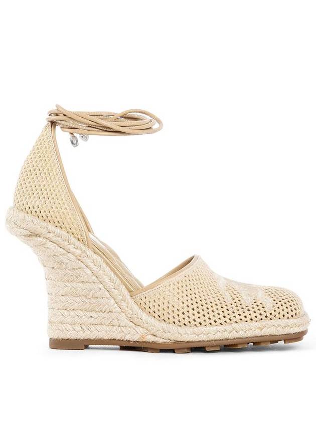 Plunge Mesh Wedge Heel Espadrilles Field - BURBERRY - BALAAN 2