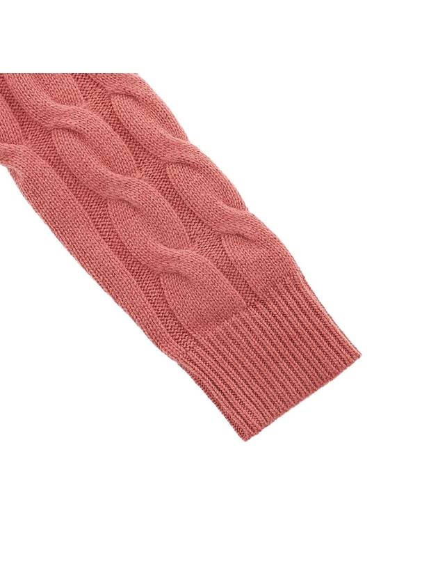 Women's Edifour Cable Cashmere Knit Top Peach - MAX MARA - BALAAN.