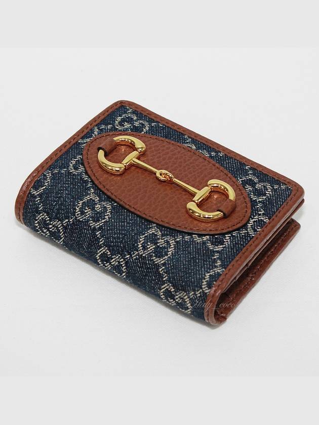 Women's Horsebit 1955 Card Case Wallet 6218872 KQGG 8375 - GUCCI - BALAAN 4