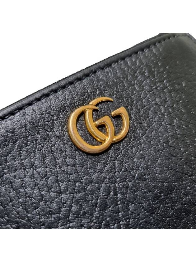 Women s 474747 Gold Marmont Black Compact Bicycle Wallet - GUCCI - BALAAN 7