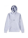 Central Logo Popover Hoody Cosmic Sky 14CMSS137B 005398R 750 - CP COMPANY - BALAAN 1