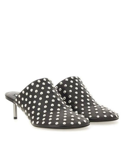 Jil Sander Nappa Leather Mules With Studs - JIL SANDER - BALAAN 2