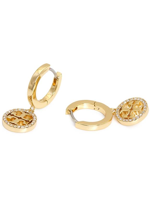 Miller Pave Hoop Earrings Gold - TORY BURCH - BALAAN 7