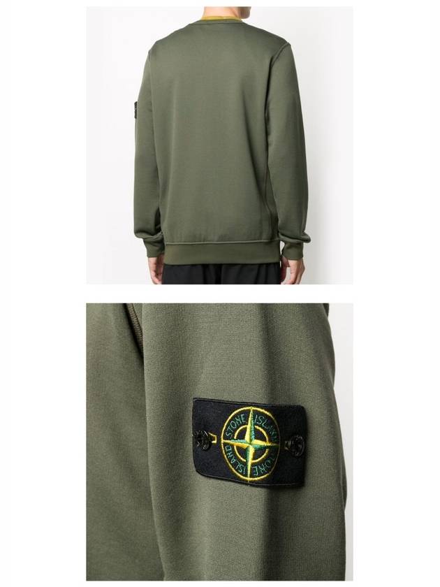 Wappen Patch Sweatshirt Dark Green - STONE ISLAND - BALAAN 6